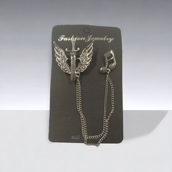 MEN'S EJ SAMUELS FASHION LAPEL CHAIN. UNISEX. - Picture 1 of 4
